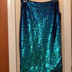 Sequin Pencil Skirt